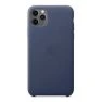 iPhone 11 Pro Max Lederhülle Mitternachtsblau sticky