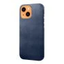 Casecentive Leather Back case iPhone 14 blue sticky