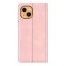 Casecentive Magnetische Leder Geldbörse iPhone 14 rosa sticky