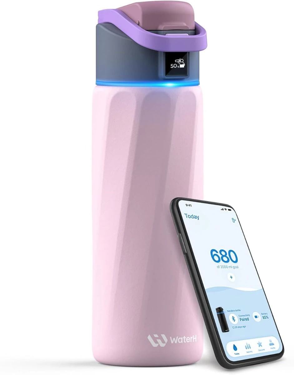 WaterH Boost Smarte Trinkflasche 710ml Rosa