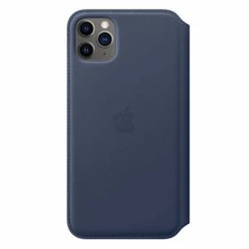 Apple Leather Folio Case iPhone 11 Pro Max Deep Sea Blue