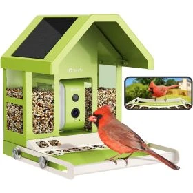 Birdfy Feeder Metal Lite – Intelligenter, solarbetriebener Vogelspender mit Kamera und KI-Vogelerkennung
