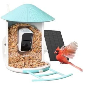Birdfy Feeder Pro Intelligenter Vogelspender mit Solarbetrieb, Kamera und KI-Vogelerkennung