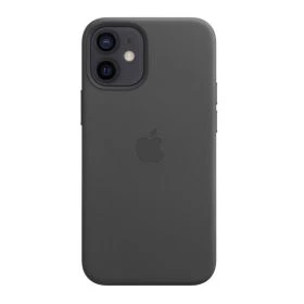 Apple Leather Case iPhone 12 Mini schwarz