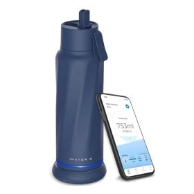 WaterH VITA Smart Trinkflasche Magnetite Blau