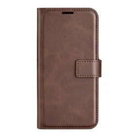 Casecentive Leder Wallet Hülle mit Verschluss iPhone 15 Pro Max braun