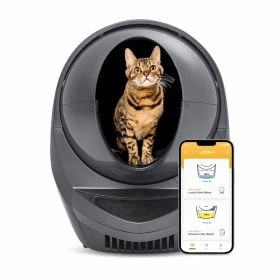 Litter-Robot 3 Connect automatisches selbstreinigendes Katzenklo Grau