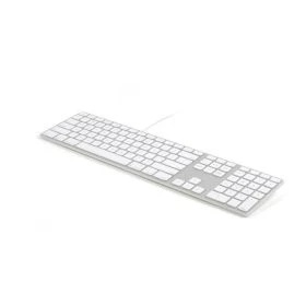 Matias Kabelgebundene Tastatur QWERTZ mit Nummernblock silber