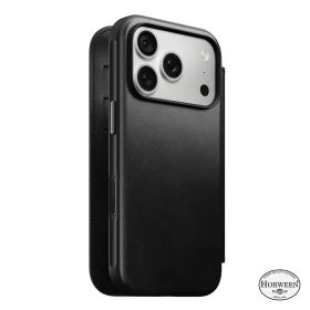 Nomad Modern Lederfolio Horween iPhone 18 Pro Schwarz