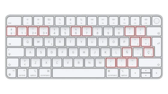 QWERTY Spanisch Tastatur