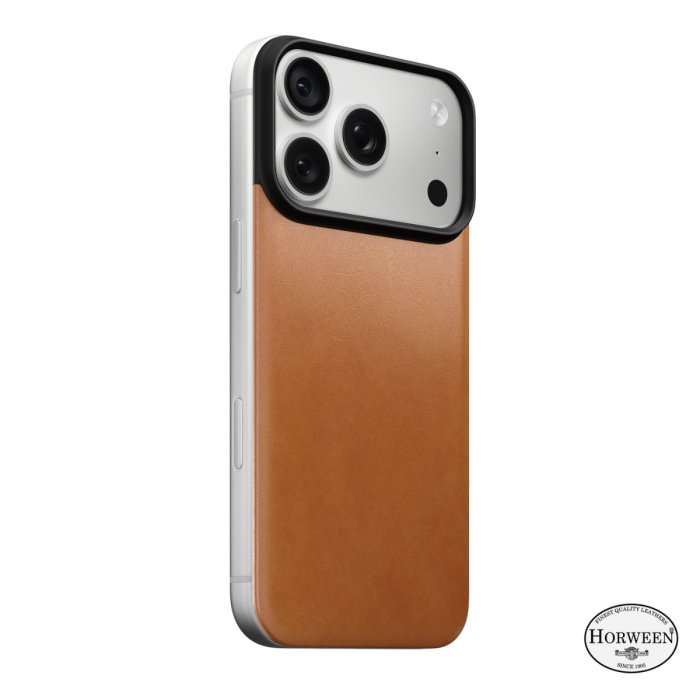 Nomad Magnetische Lederrückseite Horween MagSafe iPhone 18 Pro Saddle