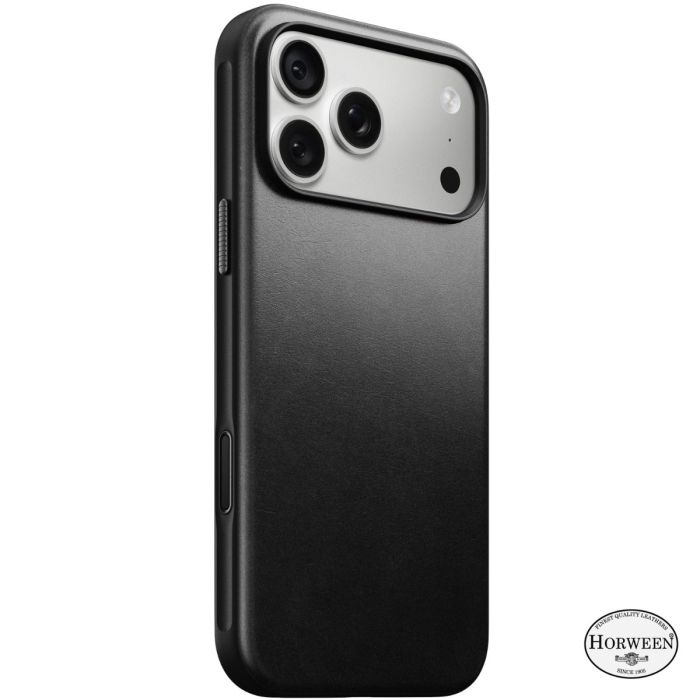 Nomad Modern Lederhülle Horween iPhone 18 Pro Max Schwarz