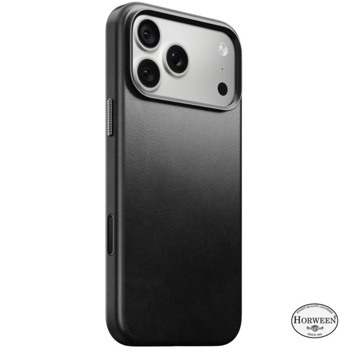 Nomad Traditional Lederhülle Horween iPhone 18 Pro Schwarz