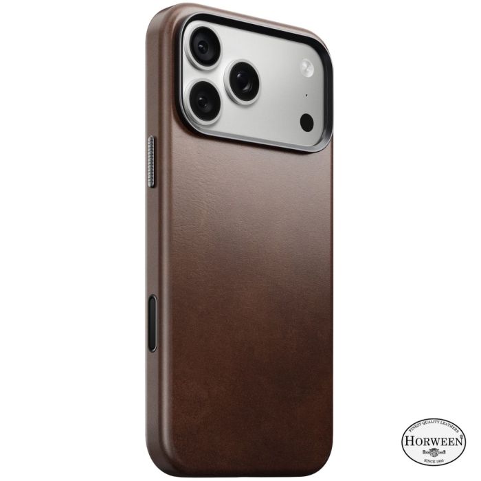 Nomad Traditional Lederhülle Horween iPhone 18 Pro Max Rustic Brown