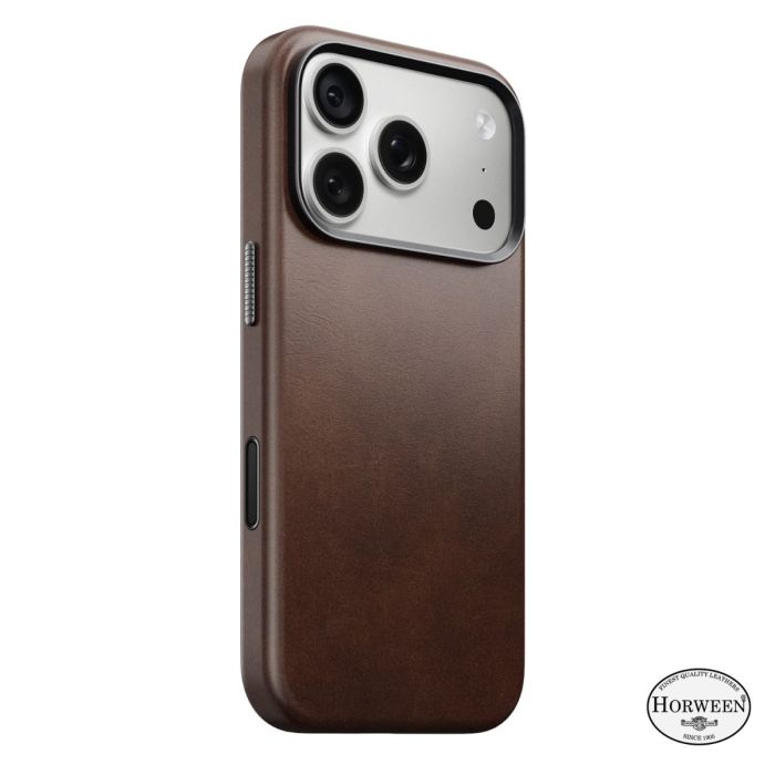 Nomad Traditional Lederhülle Horween iPhone 18 Pro Rustic Brown
