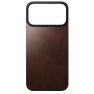 Nomad Magnetische Leder Hülle iPhone 17 Pro Max Rustikales Braun Horween sticky