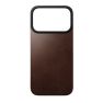 Nomad Magnetische Leder Hülle iPhone 17 Pro Rustikales Braun Horween sticky