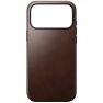 Nomad Moderne Leder Hülle iPhone 17 Pro Max Rustikales Braun Horween sticky