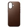 Nomad Moderne Leder Hülle iPhone 17 Braun sticky