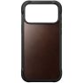 Nomad Robuste Leder Hülle iPhone 17 Pro Max Rustikales Braun Horween sticky