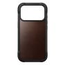 Nomad Robuste Leder Hülle iPhone 17 Pro Rustikales Braun Horween sticky
