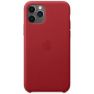 Apple Leder Hülle iPhone 11 Pro Rot sticky