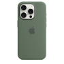 Apple Silicone MagSafe Case iPhone 15 Pro Cypress sticky