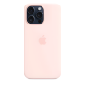 Apple Silicone MagSafe Case iPhone 15 Pro Max Light Pink sticky