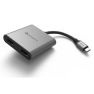 ADAM elements CASA Hub H2 Grey USB-C 3.1 HDMI x2 grau sticky