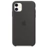 Apple Silikon Hülle iPhone 11 schwarz sticky