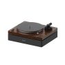 Aulo Plattenspieler mit Integrierten Lautsprechern und Bluetooth Dunkles Holz sticky