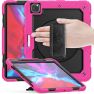 Casecentive Handstrap Pro Hardcase mit Griff iPad Pro 12.9" 2022 / 2021 / 2020 / 2018 Rosa sticky