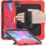 Casecentive Handstrap Pro Hardcase mit Griff iPad Pro 12.9" 2022 / 2021 / 2020 / 2018 rot sticky