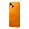 Casecentive Leather Back case iPhone 14 Pro Max hellbraun sticky