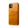 Casecentive Leather Wallet Back Case iPhone 12 Mini braun sticky