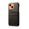 Casecentive Leder Wallet Back Case iPhone 13 schwarz sticky
