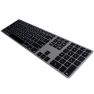 Matias Wired Keyboard US QWERTY für MacBoo space grey sticky