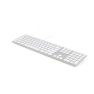 Matias Kabelgebundene Tastatur QWERTZ mit Nummernblock silber sticky