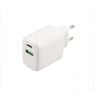 Musthavz Power Delivery Ladegerät 20 Watt mit USB-A und USB-C Anschluss weiß sticky