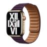 Apple Leather Link Apple Watch M/L 44mm / 45mm / 46mm / 49mm Dark Cherry sticky