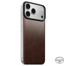 Nomad Magnetische Lederrückseite Horween MagSafe iPhone 18 Pro Max Rustic Brown sticky