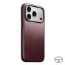 Nomad Modern Lederhülle Horween iPhone 18 Pro Burgunderrot sticky