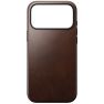 Nomad Moderne Leder Hülle iPhone 17 Pro Max Rustikales Braun Horween sticky