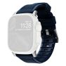Nomad robustes Sportarmband Apple Watch 42mm / 44mm / 45mm / 49mm Atlantic Blue / Silber sticky