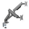 Ranqer Monitor Halterung Dual RGB space gray sticky