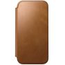 Nomad Moderne Leder Folio iPhone 17 Pro Max English Tan sticky