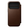Nomad Moderne Leder Folio iPhone 17 Pro Braun sticky