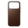 Nomad Traditionelle Leder Hülle iPhone 17 Pro Braun sticky