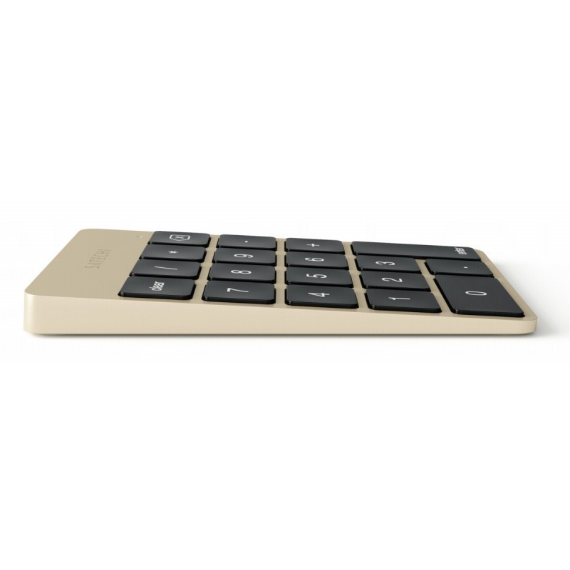 Satechi Slim wiederaufladbare Bluetooth-Tastatur (Nummernblock) Aluminium Gold