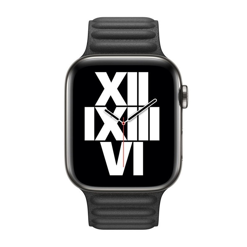 Apple Leather Link Apple Watch M/L 42mm/44mm/45mm Black ✓
